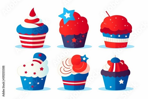 American Independence Day Celebration. Generative AI