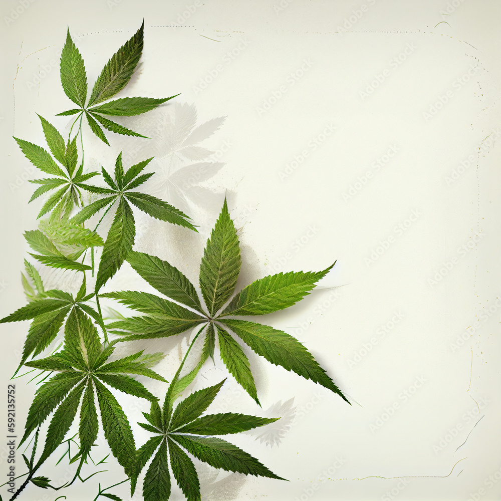 wild marijuana plant as paper frame. wild marijuana plant as paper frame.