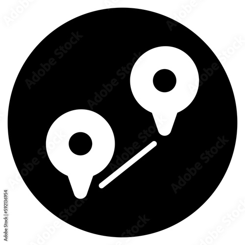 distance glyph icon