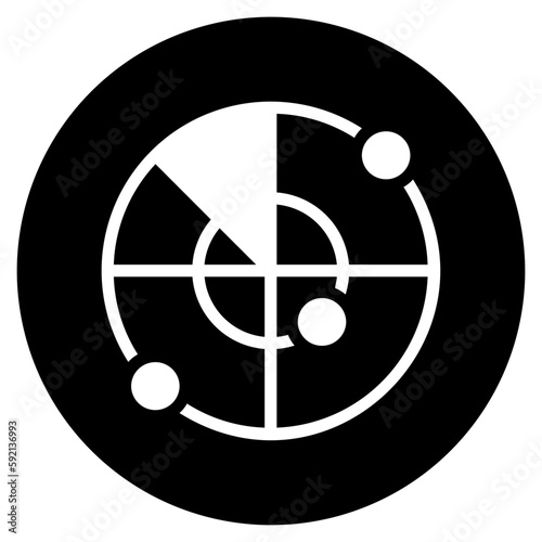 radar glyph icon