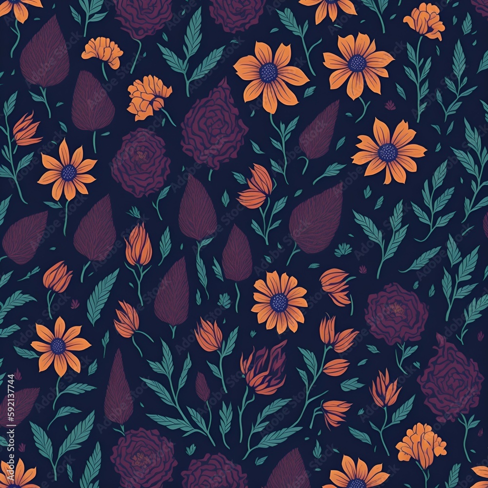 seamless floral pattern seamless floral pattern