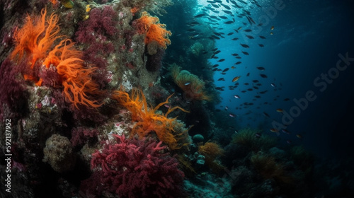 underwater and fishes background, vector © bahadirbermekphoto
