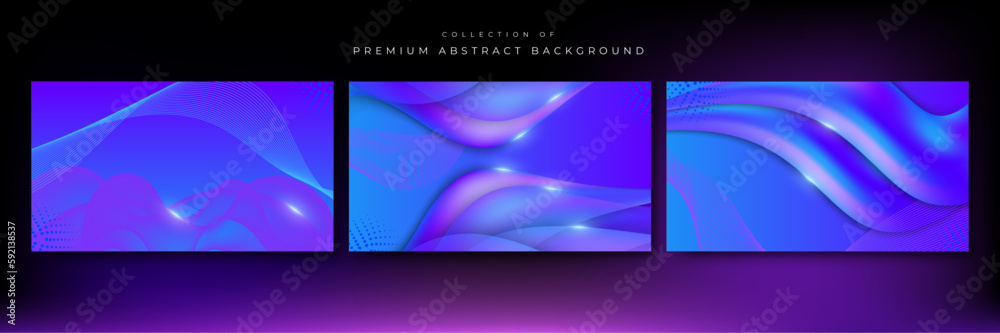 Geometric blue purple shapes abstract modern technology background design. Vector abstract graphic presentation design banner pattern wallpaper background web template.