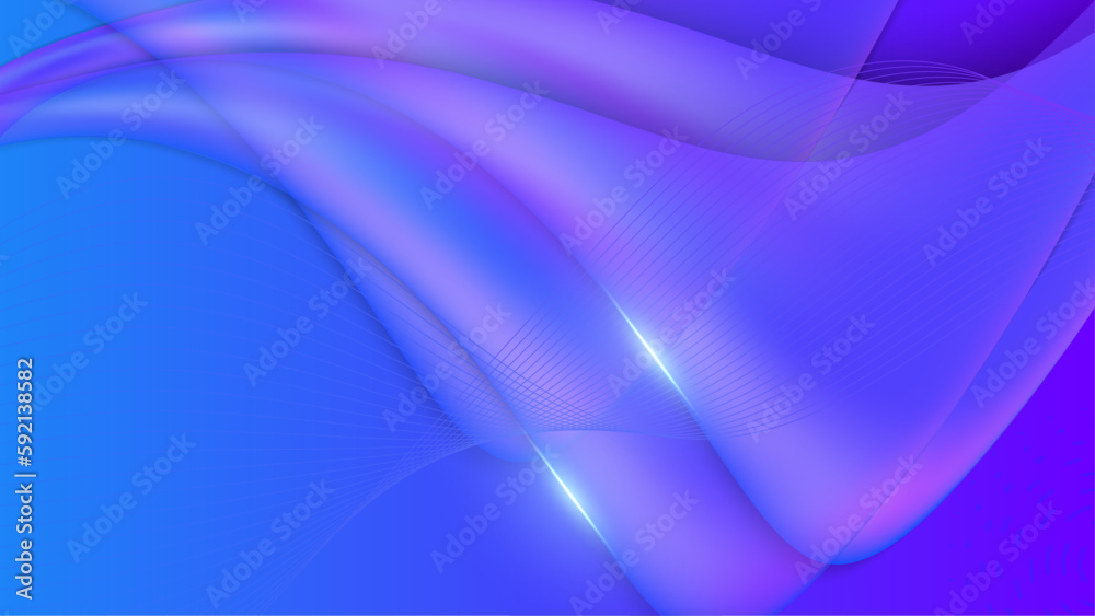 Obraz premium Vector blue purple flat gradient abstract background