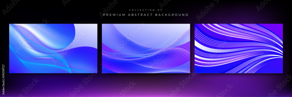 Abstract blue purple geometric shapes vector technology background, for design brochure, website, flyer. Geometric 3d shapes wallpaper for poster, certificate, presentation, landing page