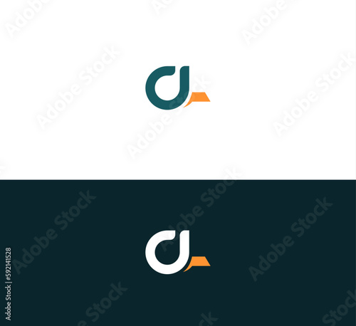 Initial CL, LC letter logo. Vector business branding flat logo design illustration.