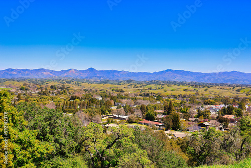 hiking in Santa Ynez in spring with wildflowers and birds