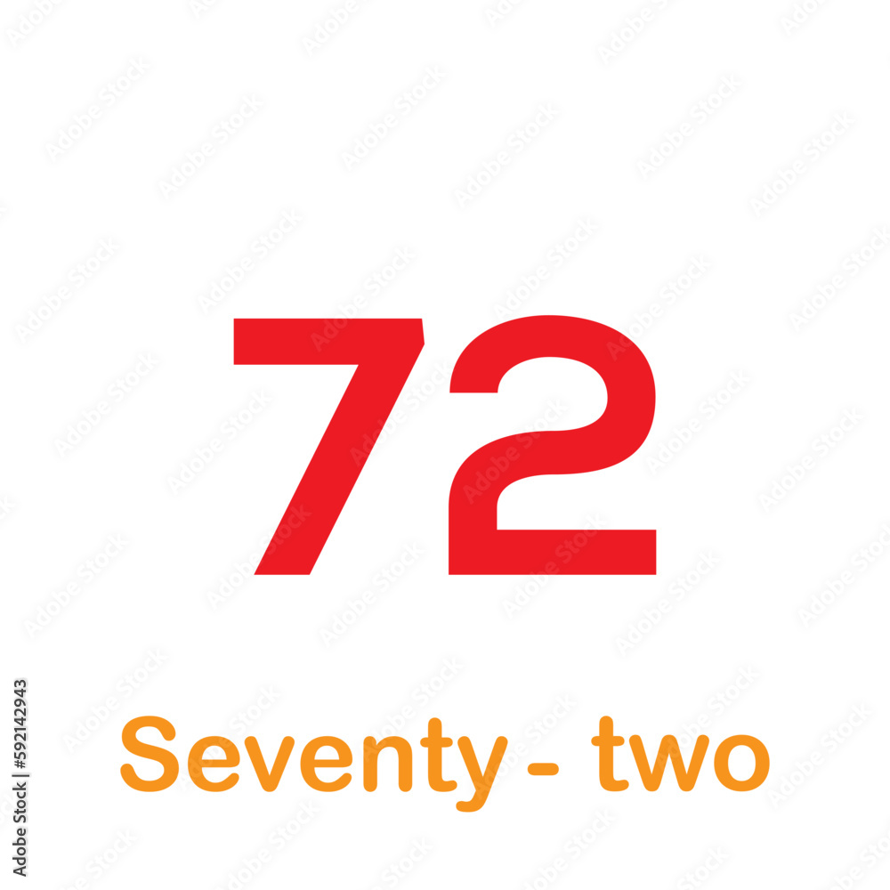 Cardinal number icon vector for children flat illustration Cardinal number icon vector for children flat illustration