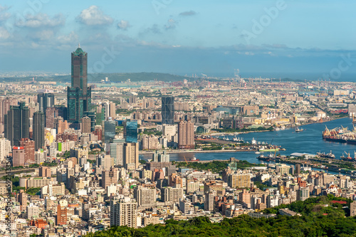 scenery of Kaohsiung city and harbor in Taiwan