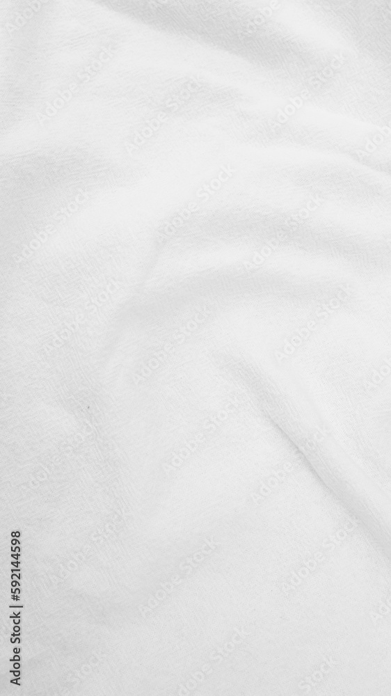 Organic Fabric cotton backdrop White linen canvas crumpled natural cotton fabric Natural handmade linen top view background  organic Eco textiles White Fabric linen texture