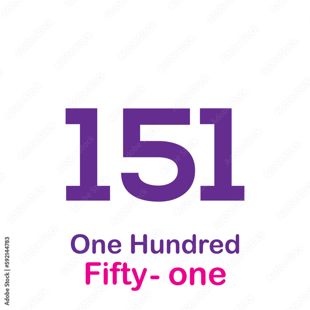 Cardinal number icon flat style illustration for children Cardinal number icon flat style illustration for children