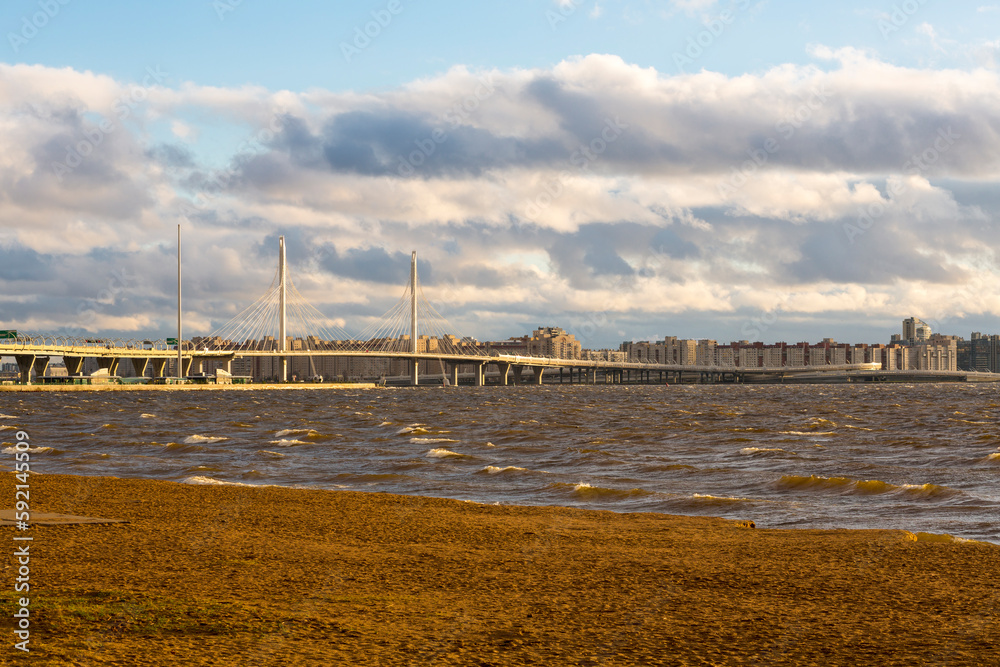 Cable-stayed bridge Western high-speed diameter in Saint-Petersburg Cable-stayed bridge Western high-speed diameter in Saint-Petersburg