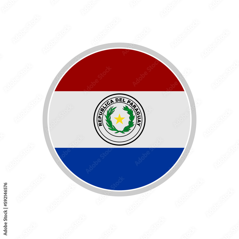 Paraguay flags icon set, Paraguay independence day icon set vector sign symbol Paraguay flags icon set, Paraguay independence day icon set vector sign symbol