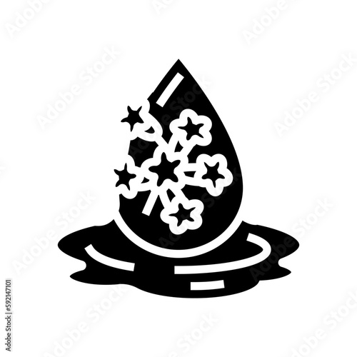 canola oil liquid yellow glyph icon vector illustration