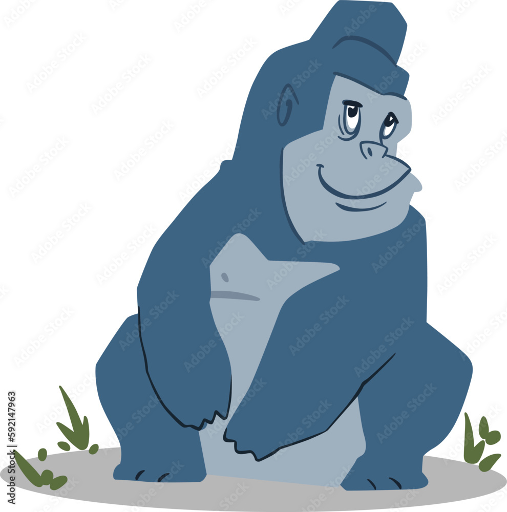 happy gorilla in the forest happy gorilla in the forest