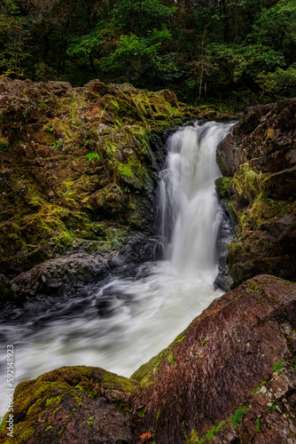 Fototapeta Naklejka Na Ścianę i Meble -  Collwith Force waterfall near Skelwith Bridge, Lakes District, England