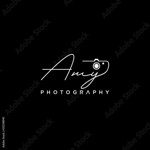  logo  initials AMY Photography suitable for a Photography company