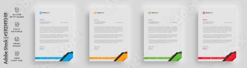 letterhead corporate flyer creative company official unique shape layout advertising promotional minimal a4 size poster magazine brochure template design with a logo