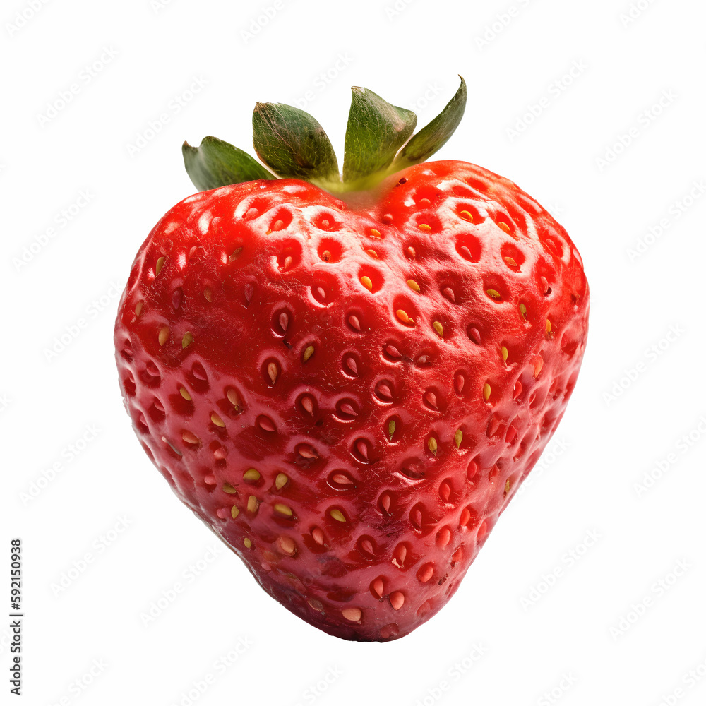 strawberry isolated on white background Generative AI strawberry isolated on white background Generative AI