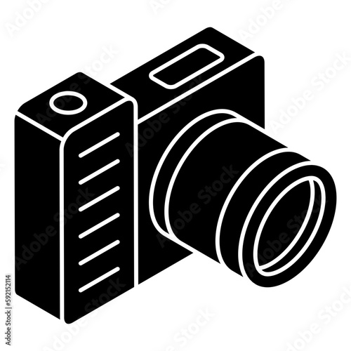 A unique design icon of camera 