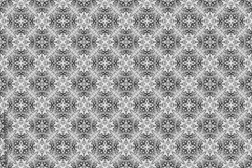 Abstract seamless pattern, seamless wallpaper, seamless background designed for use for interior, wallpaper, fabric, curtain, carpet, clothing, Batik, satin, background, illustration, Embroidery style