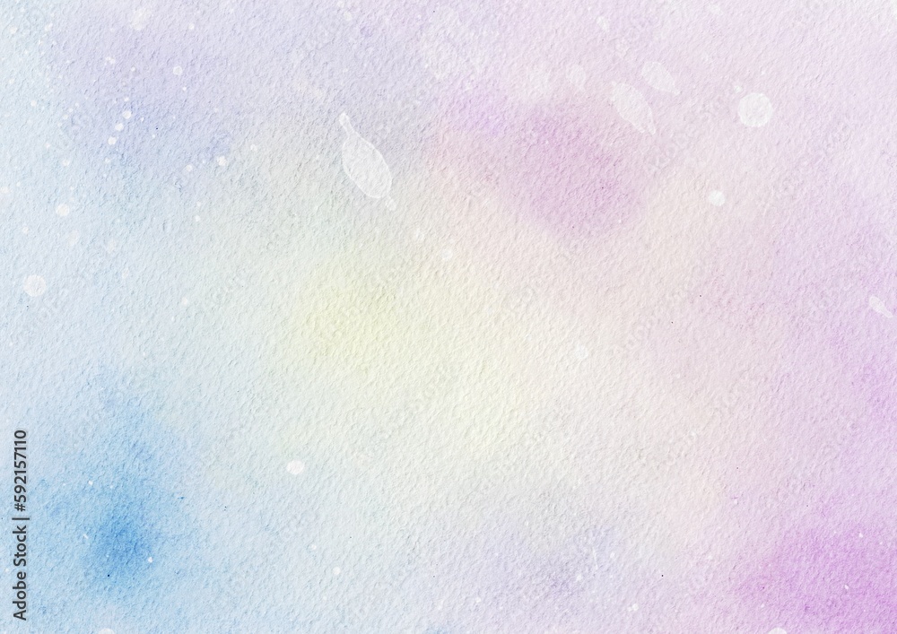 Fototapeta premium Abstract blue and pink painted watercolor background texture, pastel watercolor design with digital painted for template.