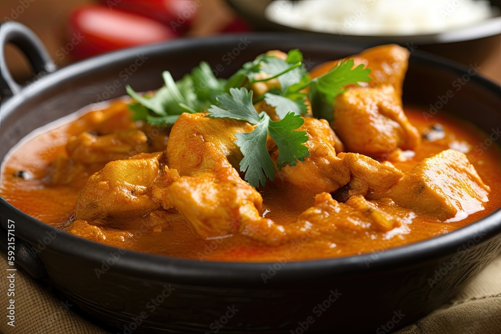 Murgir jhol, Authentic Bangladeshi Bengali chicken curry recipe, Generative AI