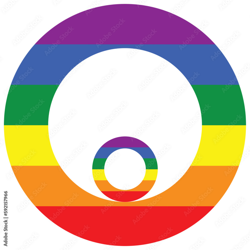 Circle shape with small circle inside, rings, element with lgbti community color palette, thematic, isolated objects with transparent background, png, relationship, same, love, partners Circle shape with small circle inside, rings, element with lgbti community color palette, thematic, isolated objects with transparent background, png, relationship, same, love, partners