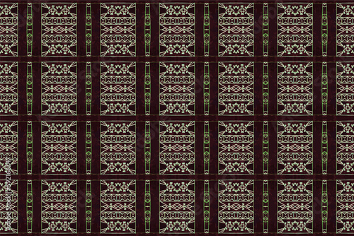 Abstract seamless pattern, seamless wallpaper, seamless background designed for use for interior, wallpaper, fabric, curtain, carpet, clothing, Batik, satin, background, illustration, Embroidery style