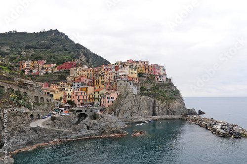 Veduta dalle cinque terre - Manarola, Liguria	