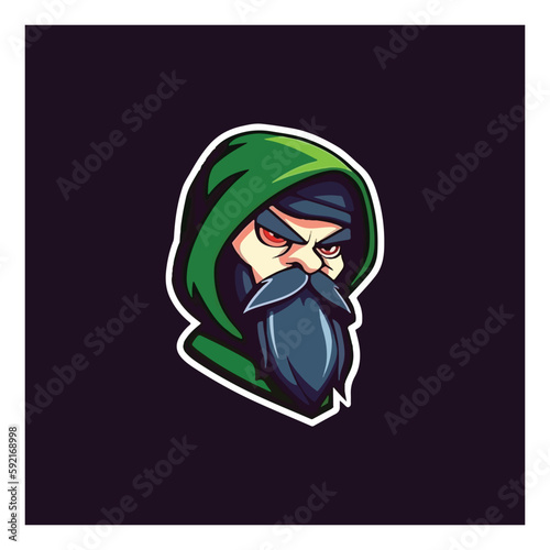 gamer mascot logo design vector with modern illustration style concept for badge, emblem and tshirt printing. gamer illustration for esport team.