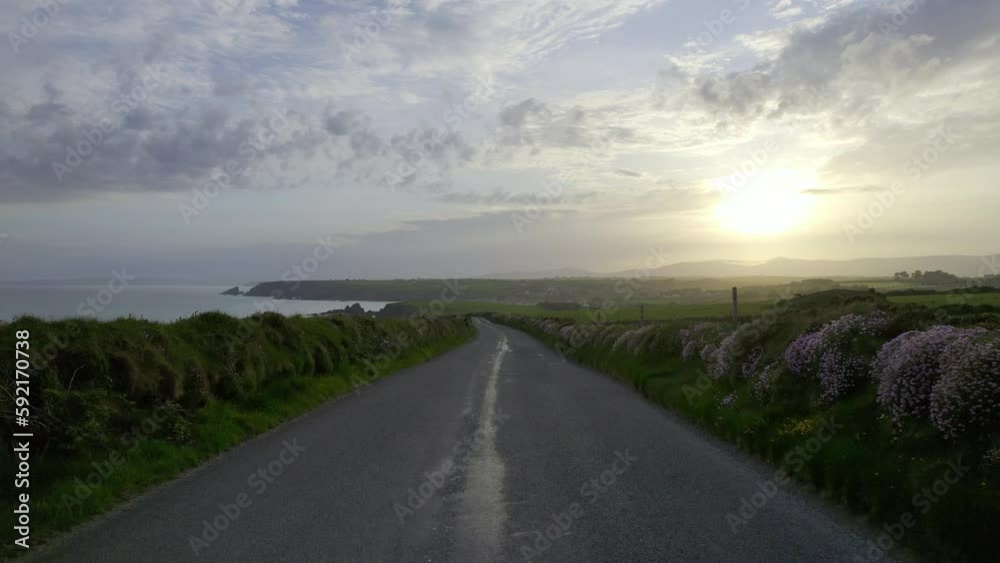 Copper Coast Drive Sunset high summer and the coast is full of vibrant colour the seapinks line the edges of the drive for miles natures wonderful display Copper Coast Drive Sunset high summer and the coast is full of vibrant colour the seapinks line the edges of the drive for miles natures wonderful display