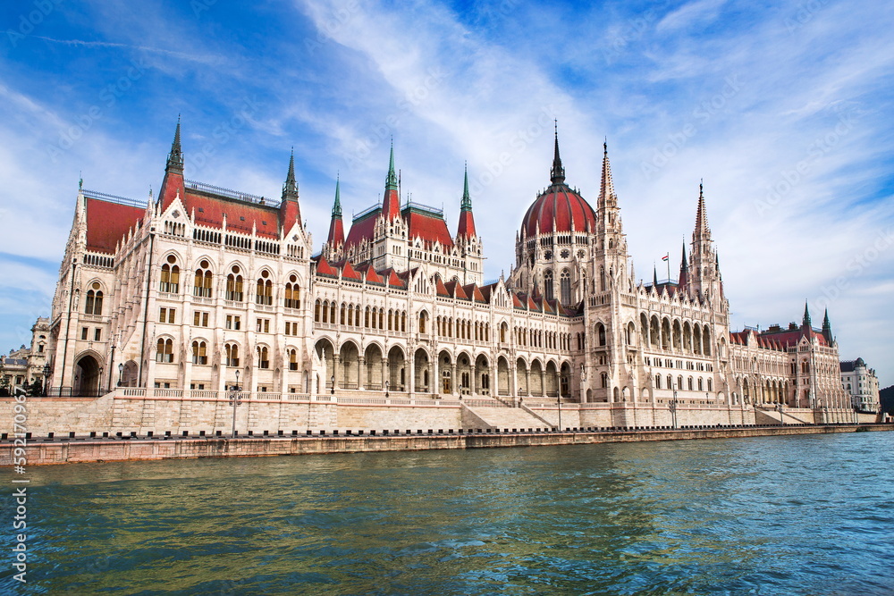 parliament building in Budapest in Hungary