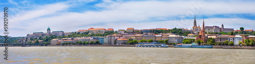 panoramic view of old Budapest in Hungary © Yuriy Kobets