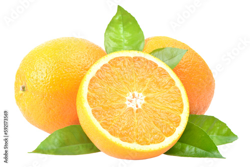 Orange fruit isolated 