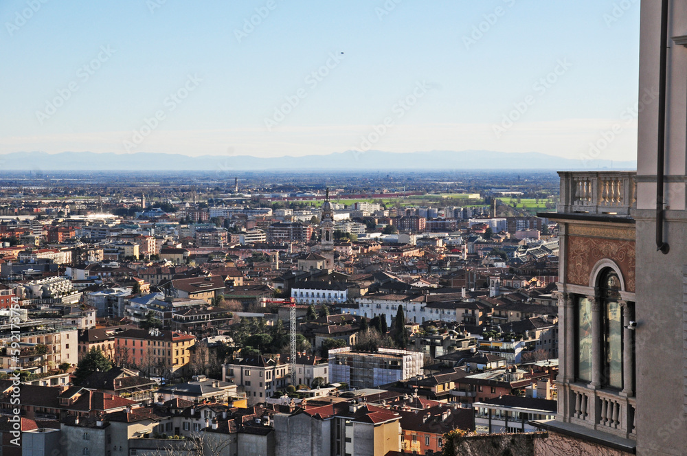 Bergamo, Panorama della Città Bassa - Lombardia