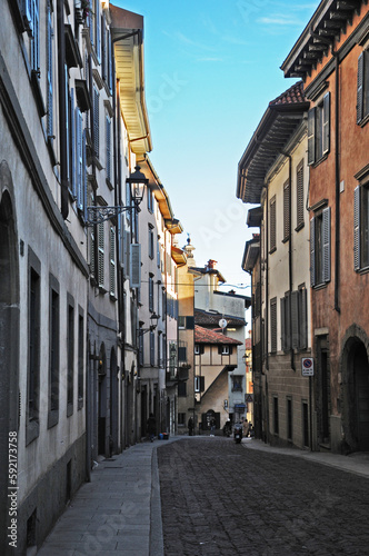 Fototapeta Naklejka Na Ścianę i Meble -  Bergamo, le strade della Città Alta - Lombardia