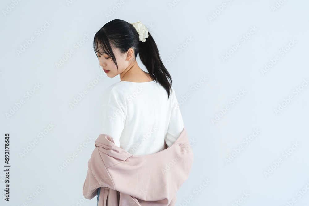 若い爽やかな女性 若い爽やかな女性