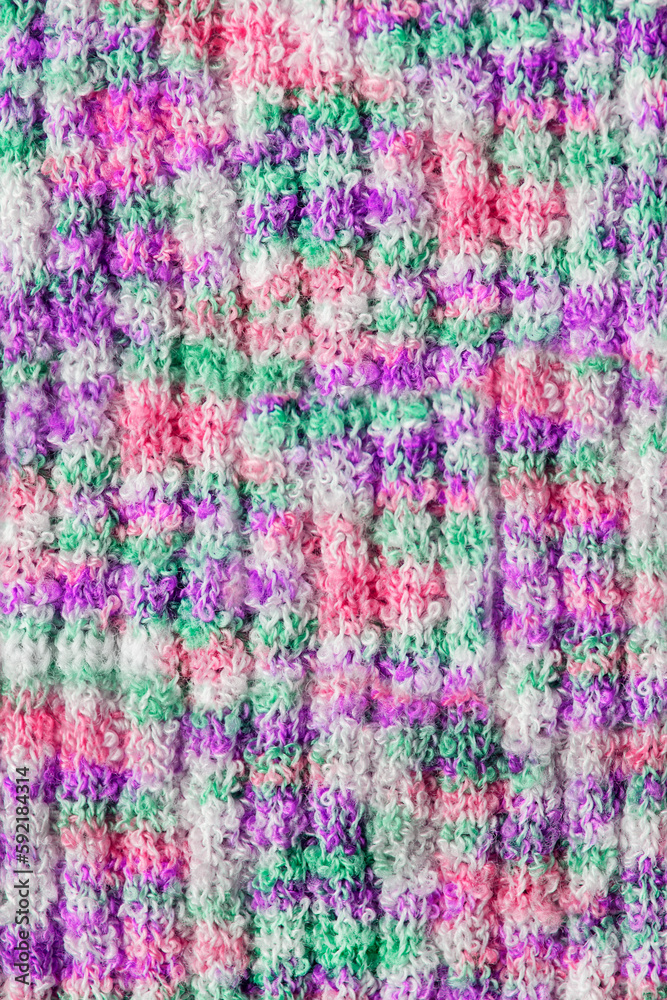Colorful knit background