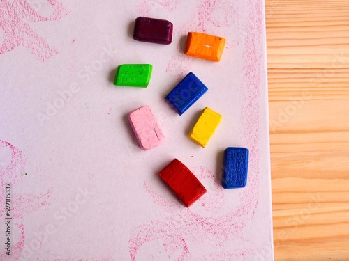 colour wax block crayons drawing waldorf education