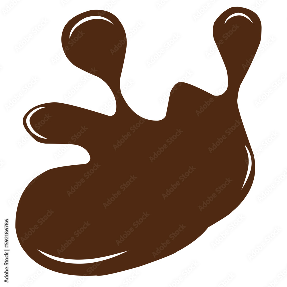 Obraz premium chocolate splash illustration
