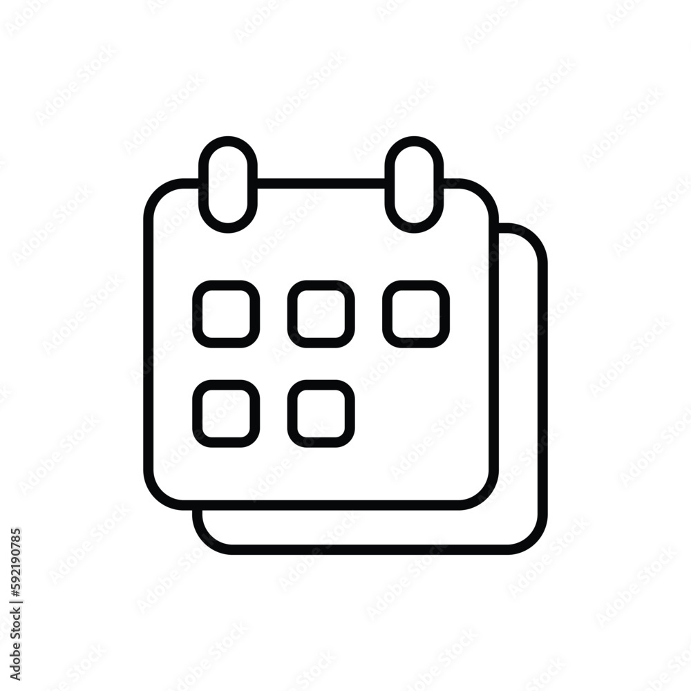 Calendar icon vector stock. Calendar icon vector stock.