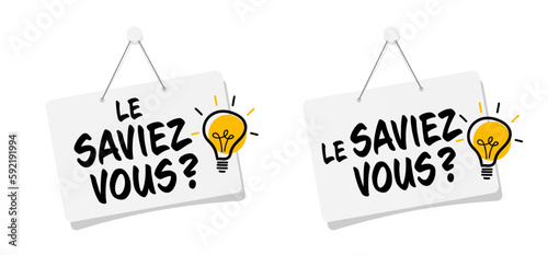Le saviez-vous ?