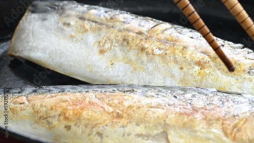 Wallpaper Mural Japanese food: salt-grilled mackerel Torontodigital.ca