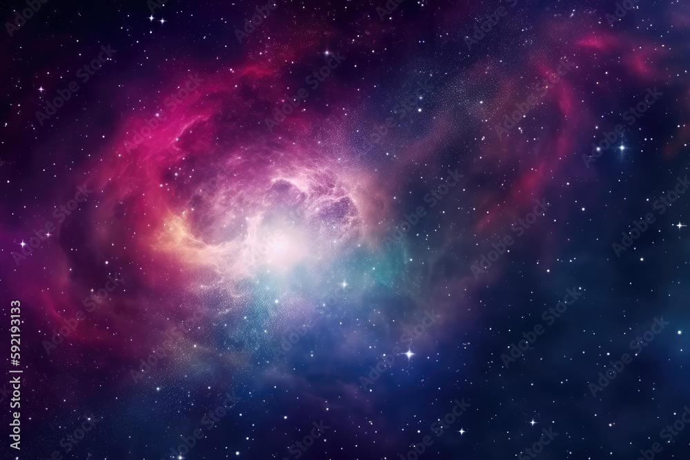 Galaxy and_Nebula. Abstract space background