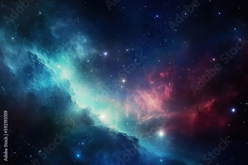 Galaxy and_Nebula. Abstract space background