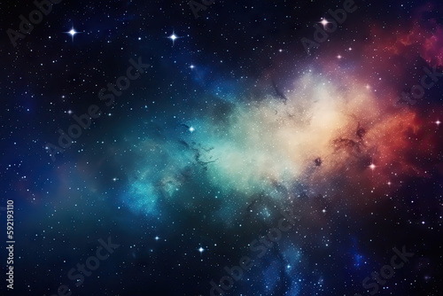 Galaxy and_Nebula. Abstract space background