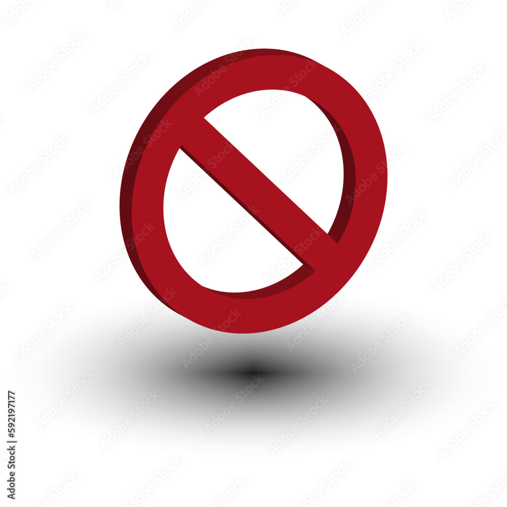 red three dimensional sign stop for game design. Design element. Sign forbidden. Vector illustration. red three dimensional sign stop for game design. Design element. Sign forbidden. Vector illustration.
