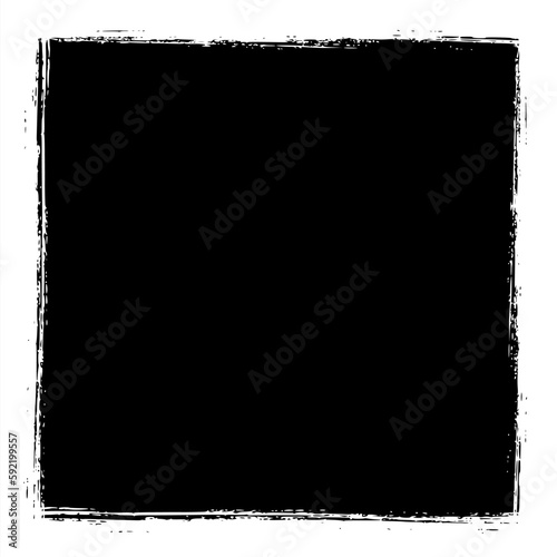 Grunge frame background in black