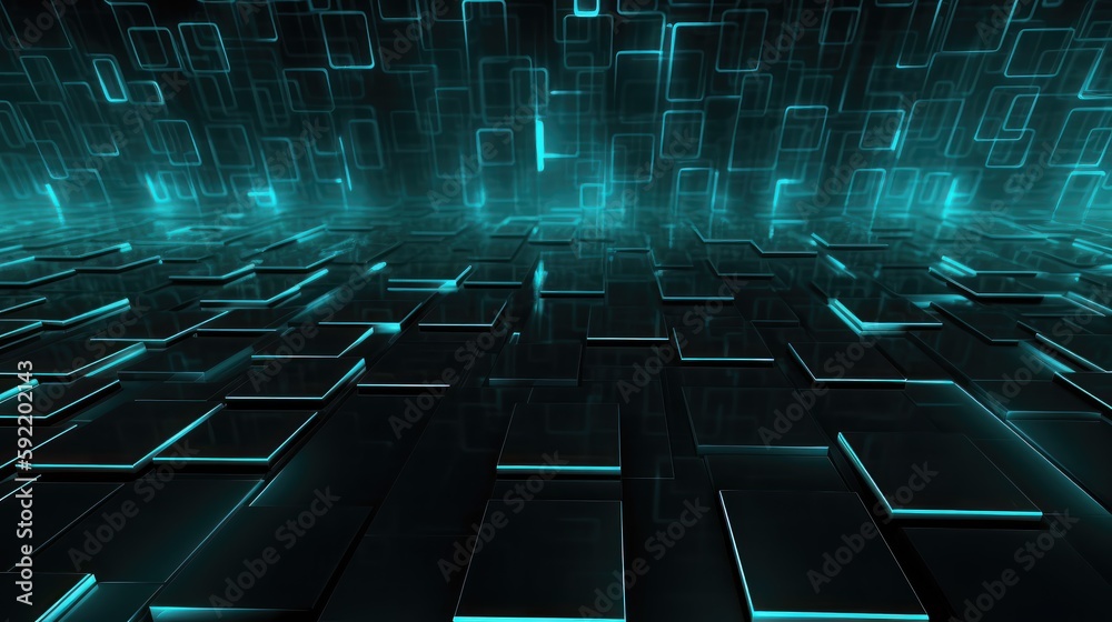 Fototapeta premium Futuristic background surroundings made with Generative AI